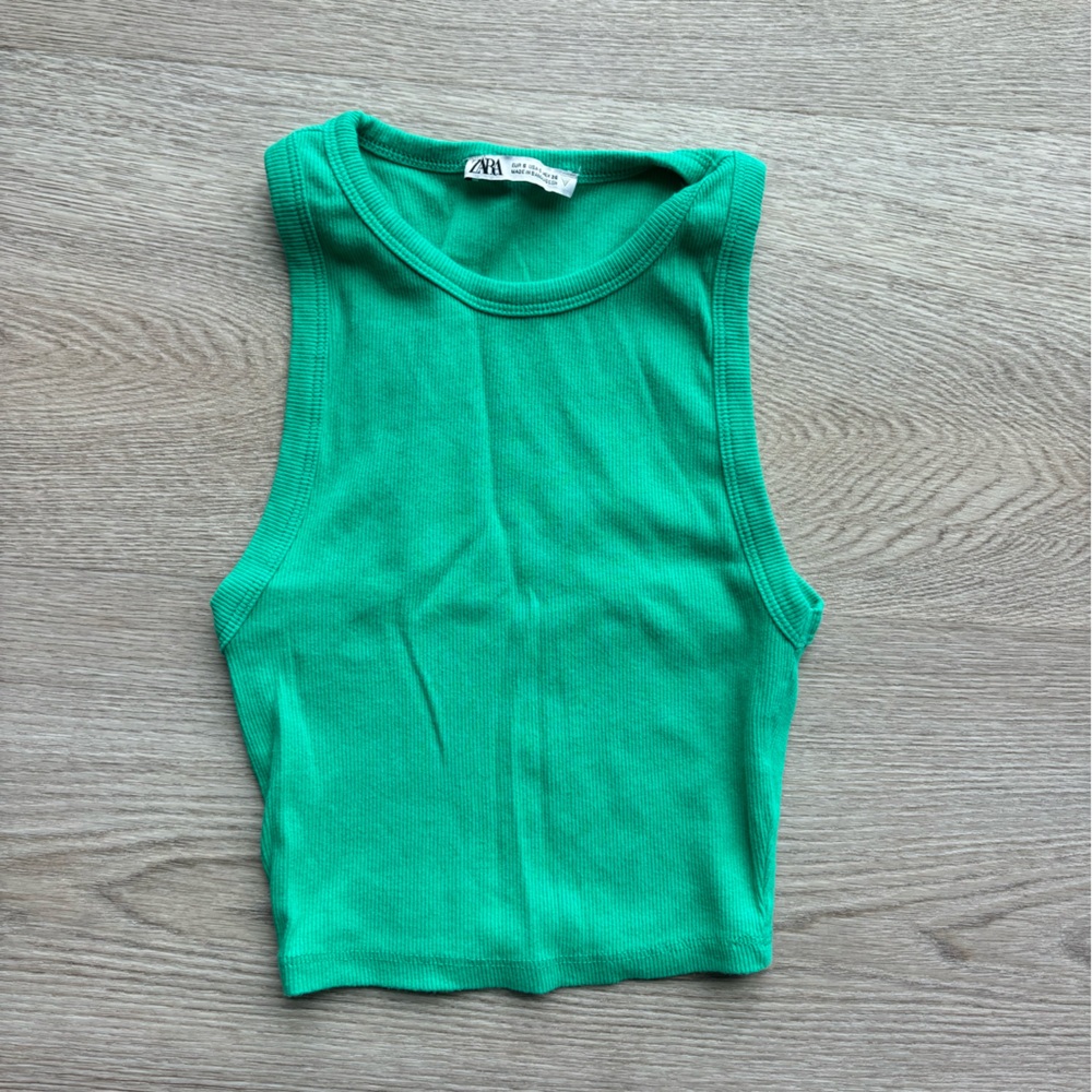 Zara green top